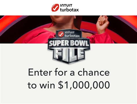 turbotax kickoff|TurboTax® Super Bowl File Sweepstakes Official Rules